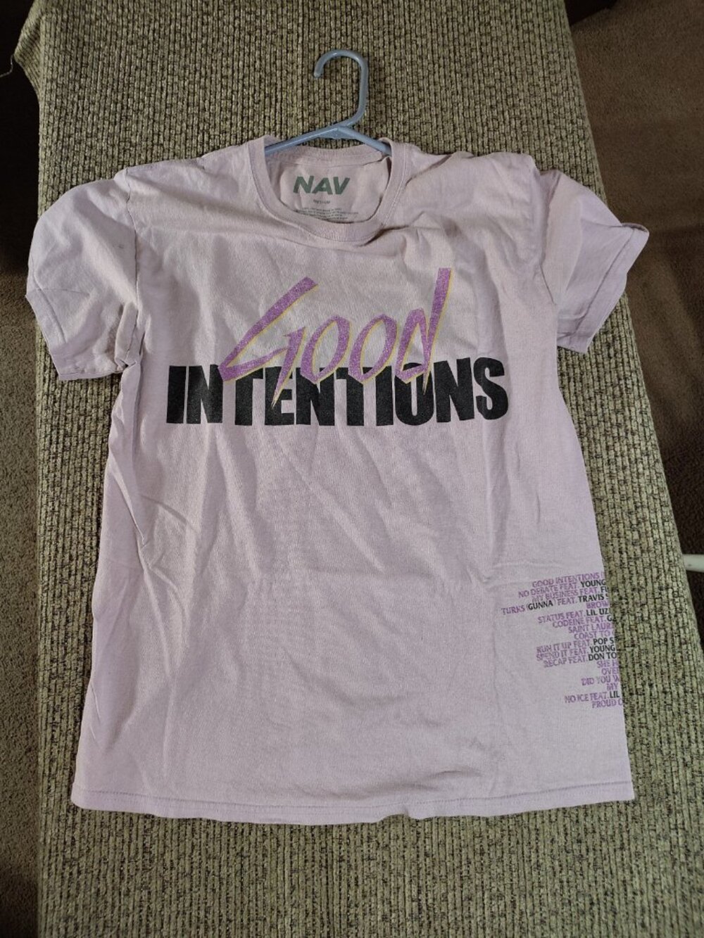 NAV X VLONE GOOD INTENTIONS Doves Tee Size M